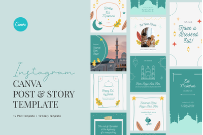 Merry and Cheerful &lsquo;Selamat Lebaran Instagram Template