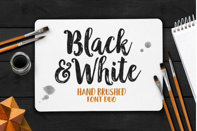 Black &amp; White Font Duo