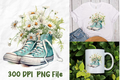 Retro Old School Sneakers Daisy