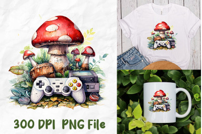 Retro Game Console Mushroom