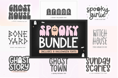 Spooky Halloween Font Bundle