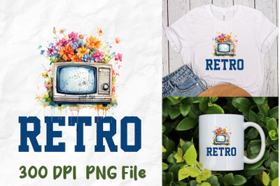 Retro Television Wild Flower