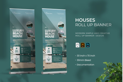 Houses - Roll Up Banner