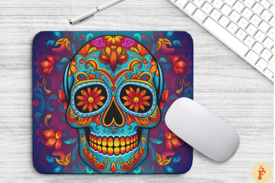 Day Of The Dead Sugar Skul Mouse Pad