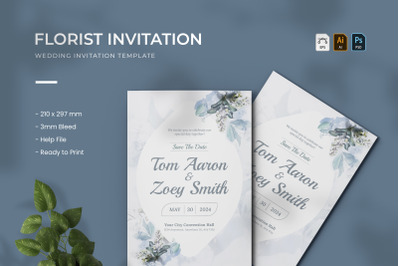 Florist - Wedding Invitation