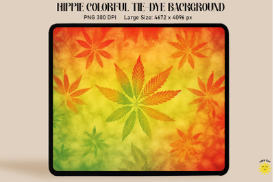 Tie Dye Cannabis Themed Background