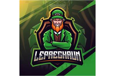 Leprechaun esport mascot logo design