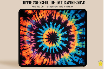 Vibrant Hippie Tie-Dye Pattern