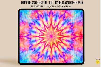 Bright Vivid Tie Dye Pattern Background