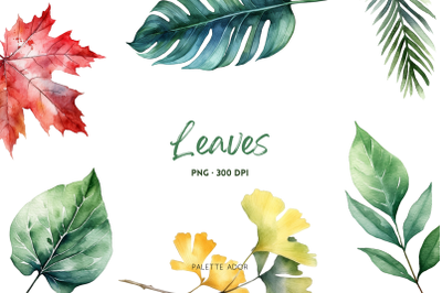 Watercolor Leaves