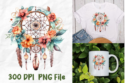 Hippie Dreamcatcher Wild Flowers