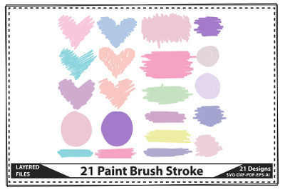 21 Paint Brush Stroke