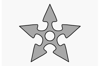 Shuriken clipart ninja star illustration japanese weapon art