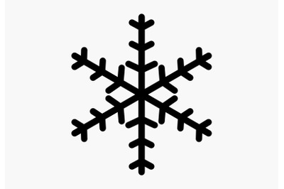 Snowflake clipart ice crystal silhouette xmas snow artwork