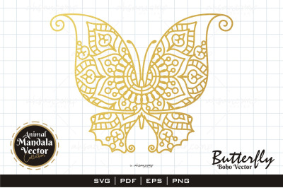 Butterfly 06 Boho Vector