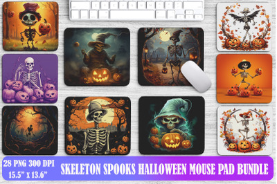 Skeleton Spooks Halloween Mouse Pad Design Bundle