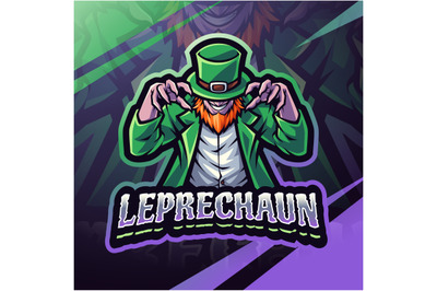 Leprechaun esport mascot logo design