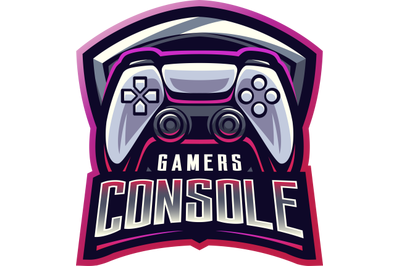 Game controller esport mascot logo design