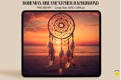 Romantic Dreamcatcher And Sunset