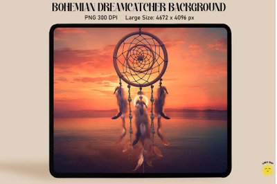 Romantic Dreamcatcher And Sunset