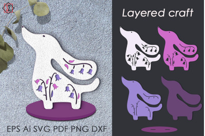 Layered dog craft / DIY crafts
