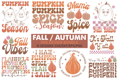 Fall SVG PNG Bundle