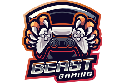 Beast gaming esport mascot logo design