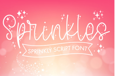 Sprinkles - Sprinkly Script Font With Doodles