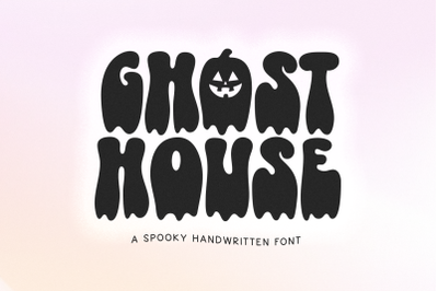Ghost House - Retro Halloween Drip Font