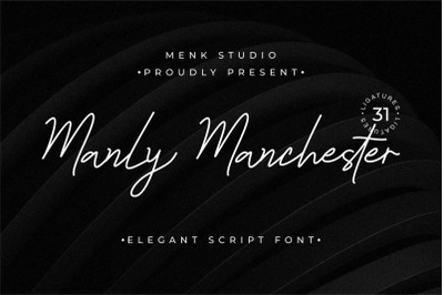 Manly Manchester - Scrip Font