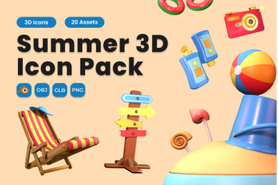 Summer 3D Icon Pack Vol 4