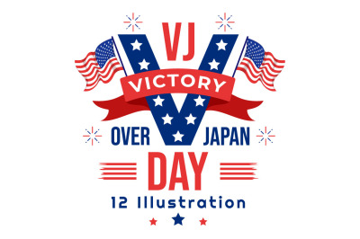 12 Victory Over Japan Day Illustration