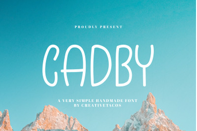 Cadby Handmade Font
