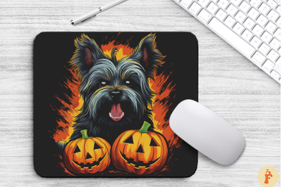 Pop Art Yorkshire Terrier Dog Halloween