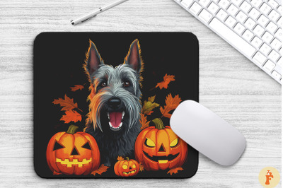 Pop Art Scottish Terrier With Pumpkins