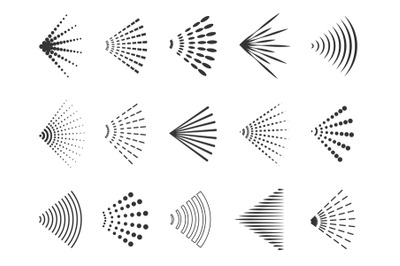 Steam spray symbols. Odor spray aerosol and deodorant&2C; black and line