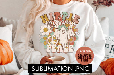 Hippie Halloween Peace Sublimation PNG