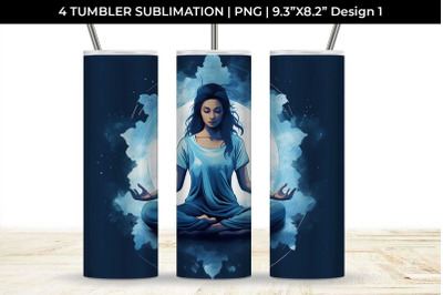 Tranquil Aura - Mindful Yoga Tumbler Wrap Bundle