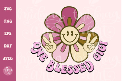 One Blessed Gigi SVG PNG, reto gigi svg png, Gigi&#039;s Blessing svg