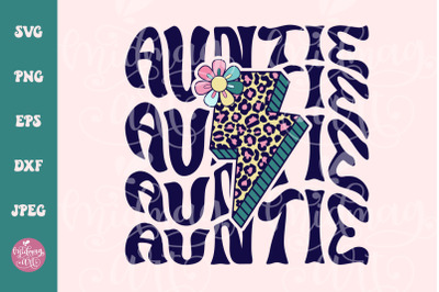 Auntie Lightning Bolt SVG PNG, Aunt Lightning Bolt Svg, Aunt T-Shirt