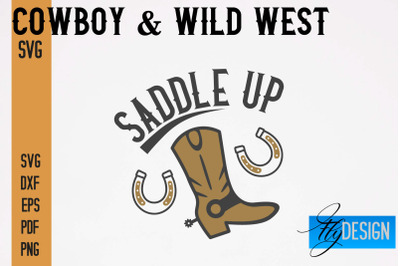 Cowboy &amp; Wild West SVG | Western SVG Design | Cowboy T-Shirt Design