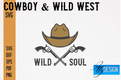 Cowboy &amp; Wild West SVG | Western SVG Design | Cowboy T-Shirt Design