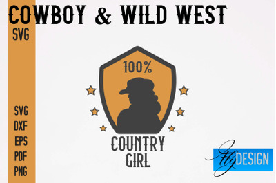 Cowboy &amp; Wild West SVG | Western SVG Design | Cowboy T-Shirt Design