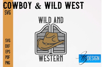 Cowboy &amp; Wild West SVG | Western SVG Design | Cowboy T-Shirt Design