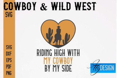 Cowboy &amp; Wild West SVG | Western SVG Design | Cowboy T-Shirt Design