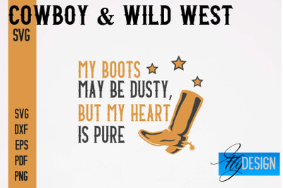 Cowboy &amp; Wild West SVG | Western SVG Design | Cowboy T-Shirt Design