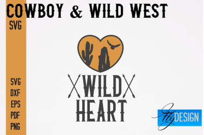 Cowboy &amp; Wild West SVG | Western SVG Design | Cowboy T-Shirt Design