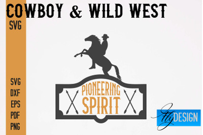 Cowboy &amp; Wild West SVG | Western SVG Design | Cowboy T-Shirt Design