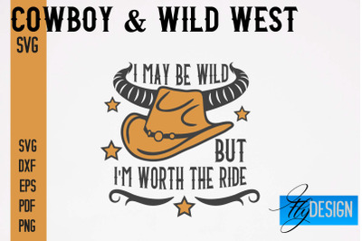 Cowboy &amp; Wild West SVG | Western SVG Design | Cowboy T-Shirt Design