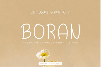 Boran Handmade Font